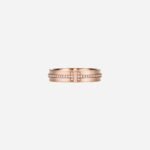 Pre-Owned Tiffany T Narrow Diamond Ring in 18K Rose Gold with Round Brilliant Diamonds - Image 2
