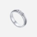 Pre-Owned Tiffany T Narrow Diamond Ring in 18K White Gold with Round Brilliant Diamonds