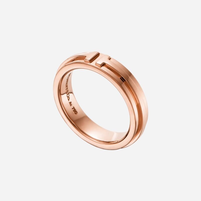Pre-Owned Tiffany T Narrow Ring in 18K Rose Gold
