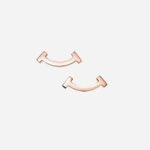 Pre-Owned Tiffany T Smile Mini Earrings in 18K Rose Gold