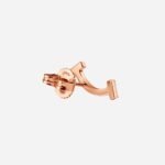 Pre-Owned Tiffany T Smile Mini Earrings in 18K Rose Gold with Diamonds - Image 2