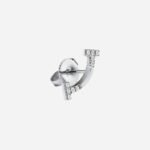 Pre-Owned Tiffany T Smile Mini Earrings in 18K White Gold with Diamonds - Image 2