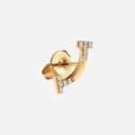 Pre-Owned Tiffany T Smile Mini Earrings in 18K Yellow Gold with Diamonds - Image 3