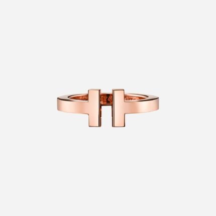 Pre-Owned Tiffany T Square Ring in 18K Rose Gold