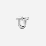 Pre-Owned Tiffany T T1 Half Pavé Diamond Huggie Earrings in 18K White Gold - Image 2