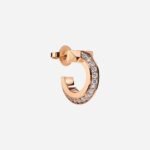 Pre-Owned Tiffany T T1 Hoop Earrings in 18K Rose Gold with Diamonds - Image 3