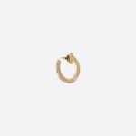 Pre-Owned Tiffany T T1 Open Hoop Earrings in 18K Gold with Diamonds - Image 2
