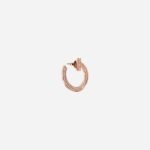Pre-Owned Tiffany T T1 Open Hoop Earrings in 18K Rose Gold with Diamonds - Image 3