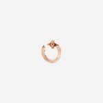 Pre-Owned Tiffany T T1 Open Hoop Earrings in 18K Rose Gold with Diamonds - Image 2