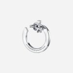 Pre-Owned Tiffany T T1 Open Hoop Earrings in 18K White Gold with Diamonds - Image 2