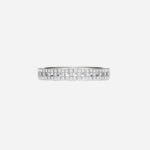 Pre-Owned Tiffany T True Narrow Ring in 18K White Gold with Pavé Diamonds - Image 2