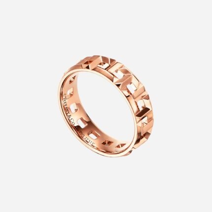 Pre-Owned Tiffany T True Wide Ring in 18K Rose Gold