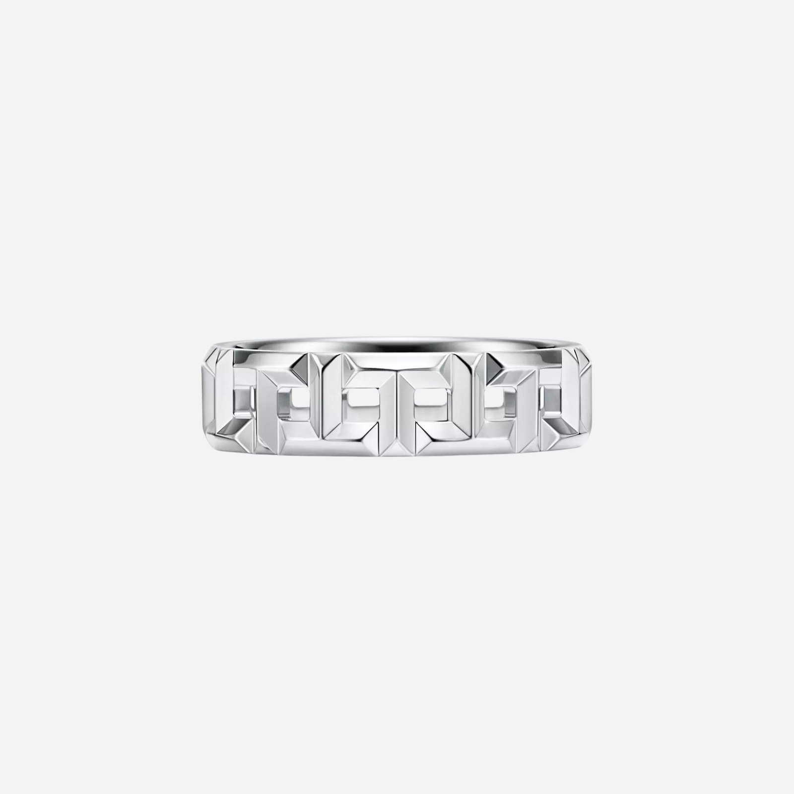 Pre-Owned Tiffany T True Wide Ring in 18K White Gold (2) Pre-Owned Tiffany T True Wide Ring in 18K White Gold