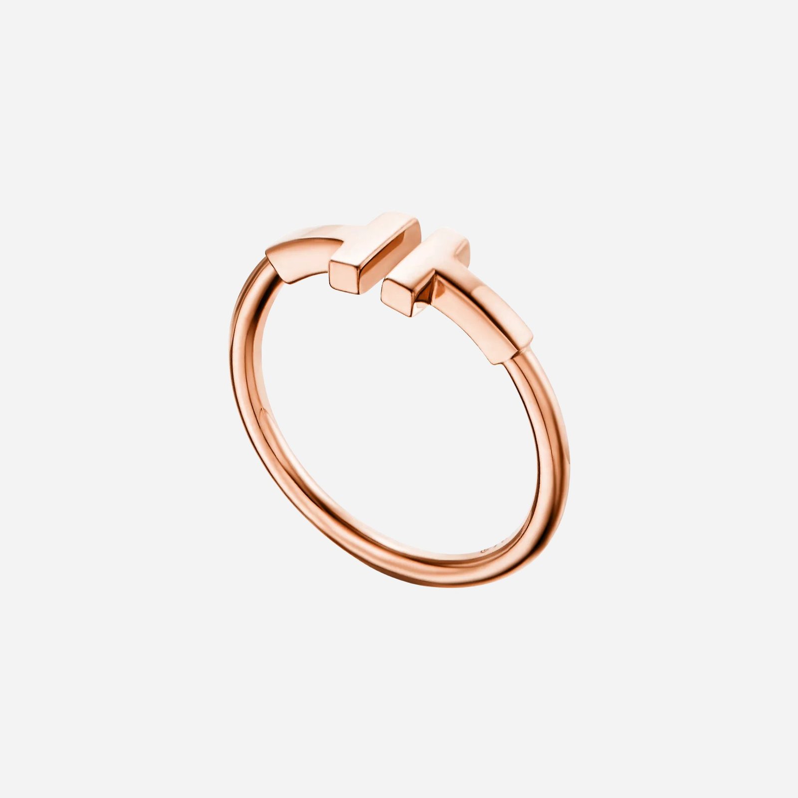 Pre-Owned Tiffany T Wire Ring in 18K Rose Gold (1) Pre-Owned Tiffany T Wire Ring in 18K Rose Gold