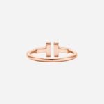 Pre-Owned Tiffany T Wire Ring in 18K Rose Gold - Image 2