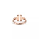 Pre-Owned Tiffany T Wire Ring in 18K Rose Gold with Mother-of-Pearl - Image 2
