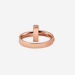 Pre-Owned Tiffany T1 Narrow Ring in 18K Rose Gold with Diamonds - Image 3