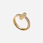 Pre-Owned Tiffany T1 Narrow Ring in 18K Yellow Gold with Diamonds
