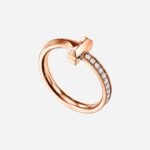 Pre-Owned Tiffany T1 Ring in 18K Rose Gold with Round Brilliant Diamonds