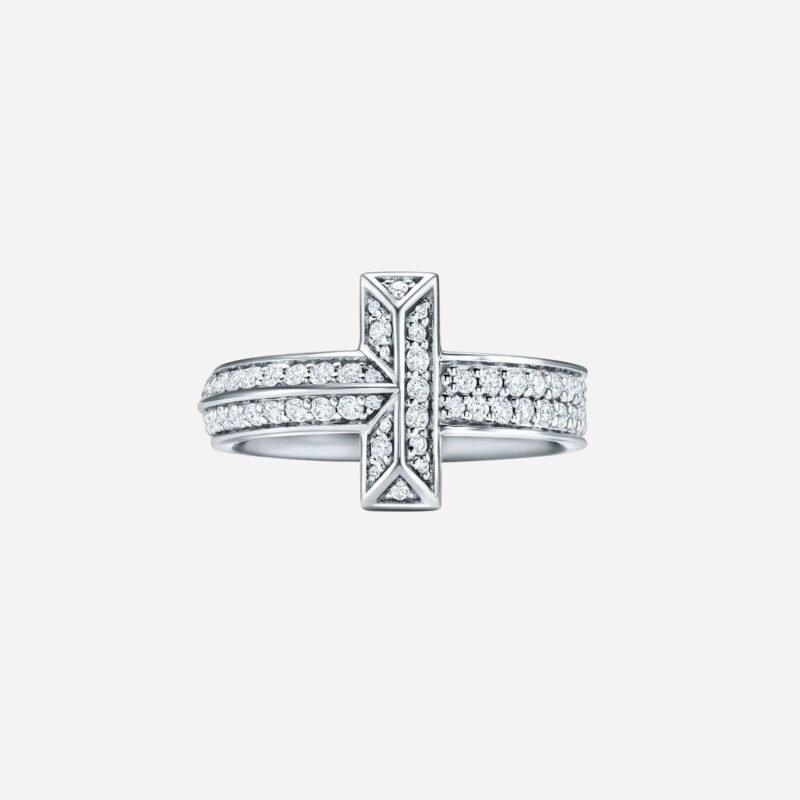 Pre-Owned Tiffany T1 Ring in 18K White Gold with Diamonds