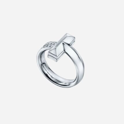 Pre-Owned Tiffany T1 Ring in 18K White Gold with Diamonds