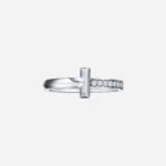 Pre-Owned Tiffany T1 Ring in 18K White Gold with Round Brilliant Diamonds - Image 3