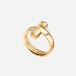 Pre-Owned Tiffany T1 Ring in 18K Yellow Gold with Round Brilliant Diamonds - Image 3