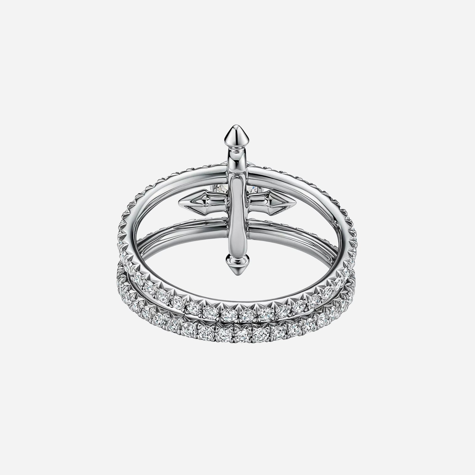 Pre-Owned Tiffany Titan Setting by Pharrell Williams Diamond Ring in Platinum (3) Pre-Owned Tiffany Titan Setting by Pharrell Williams Diamond Ring in Platinum