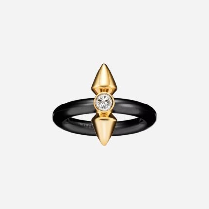 Pre-Owned Tiffany Titan by Pharrell Williams Ring in Titanium and 18K Yellow Gold with a Diamond