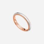 Pre-Owned Tiffany Together Milgrain Band Ring in 18K Rose Gold and Platinum