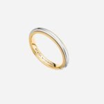 Pre-Owned Tiffany Together Milgrain Band Ring in 18K Yellow Gold and Platinum