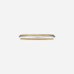 Pre-Owned Tiffany Together Milgrain Band Ring in 18K Yellow Gold and Platinum - Image 2