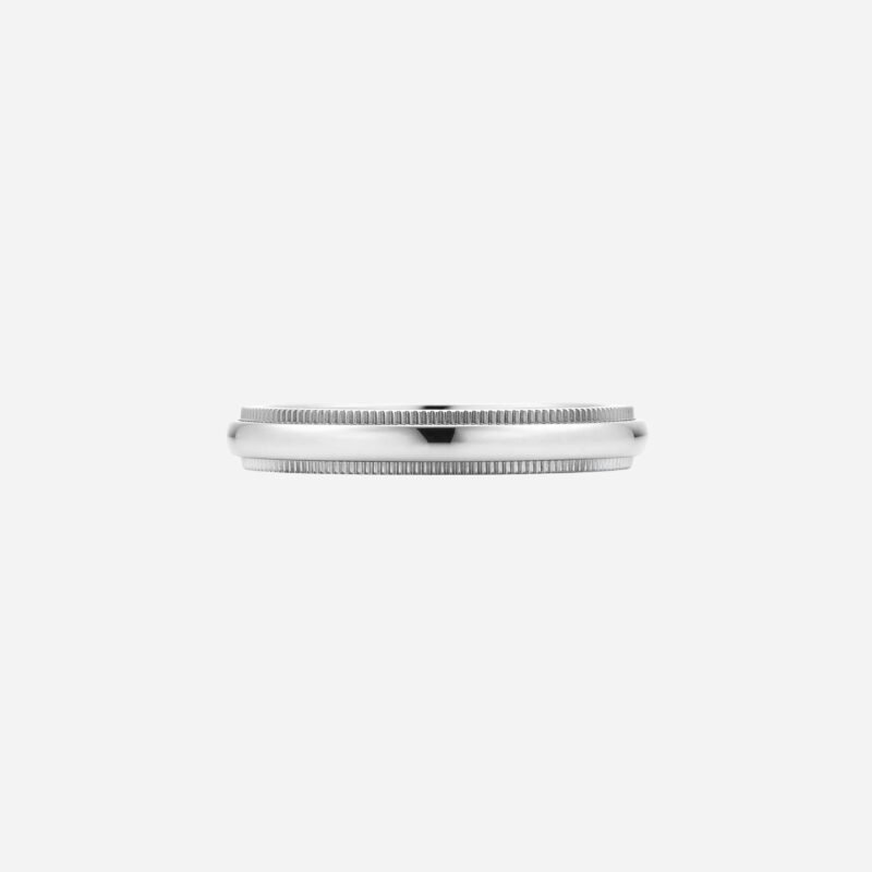 Pre-Owned Tiffany Together Milgrain Band Ring in Platinum, 3 mm Wide