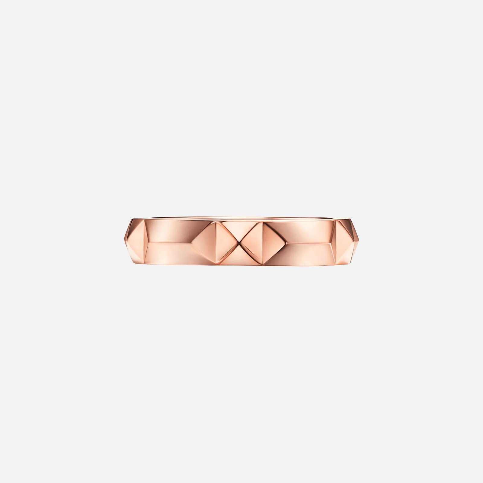 Pre-Owned Tiffany True® Band Ring in 18K Rose Gold, 4 mm Wide (1) Pre-Owned Tiffany True® Band Ring in 18K Rose Gold, 4 mm Wide