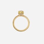 Pre-Owned Tiffany True® Engagement Ring with a Cushion-Cut Yellow Diamond and an 18K Yellow Gold Diamond Band - Image 2