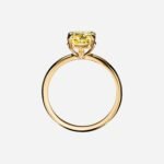 Pre-Owned Tiffany True® Engagement Ring with a Cushion-Cut Yellow Diamond in 18K Yellow Gold