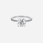 Pre-Owned Tiffany True® Engagement Ring with a Round Brilliant Diamond and a Platinum Diamond Band - Image 3