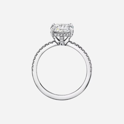 Pre-Owned Tiffany True® Engagement Ring with a Tiffany True® Diamond and a Platinum Diamond Band