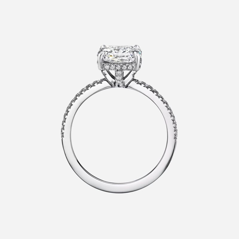 Pre-Owned Tiffany True® Engagement Ring with a Tiffany True® Diamond and a Platinum Diamond Band