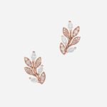 Pre-Owned Tiffany Victoria® Diamond Vine Climber Earrings in 18K Rose Gold with Round Brilliant and Marquise Diamonds