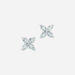 Pre-Owned Tiffany Victoria® Earrings in Platinum with Marquise Diamonds