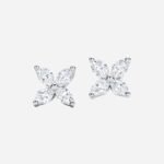 Pre-Owned Tiffany Victoria® Earrings in Platinum with Marquise Diamonds