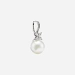 Pre-Owned Tiffany Victoria® Pearl and Diamond Earrings in Platinum with South Sea Cultured Pearls and Round Brilliant Diamonds - Image 3
