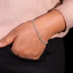 14K Solid Gold 1.79ctw 1.50mm Round Lab Grown Diamond 8.5 inches Classic 4 Prong Tennis Bracelet - Image 4