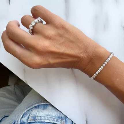 1.75mm Round Lab Diamond 3 Prong Classic Tennis Bracelet