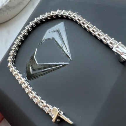 1.75mm Round Lab Diamond 3 Prong Classic Tennis Bracelet