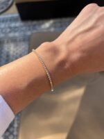 14K Solid Gold 1.19ctw 1.75mm Round Lab Grown Diamond 5.0 inches Classic 4 Prong Tennis Bracelet - Image 4