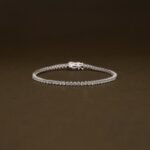 14K Solid Gold 2.82ctw 2.0mm Round Lab Grown Diamond 8.5 inches Classic 4 Prong Tennis Bracelet - Image 2
