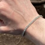 14K Solid Gold 5.61ctw 3.2mm Round Lab Grown Diamond 6 inches Classic 4 Prong Tennis Bracelet