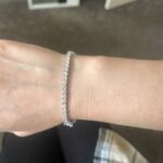 14K Solid Gold 6.55ctw 3.2mm Round Lab Grown Diamond 7 inches Classic 4 Prong Tennis Bracelet